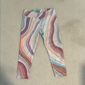 Athleta Red and Pink Leggings High-Performance